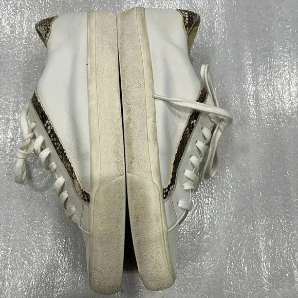 [W9M/M7M]Madewell Sidewalk Low-Top Sneakers in Snake  Embossed Leather - Picture 5 of 11